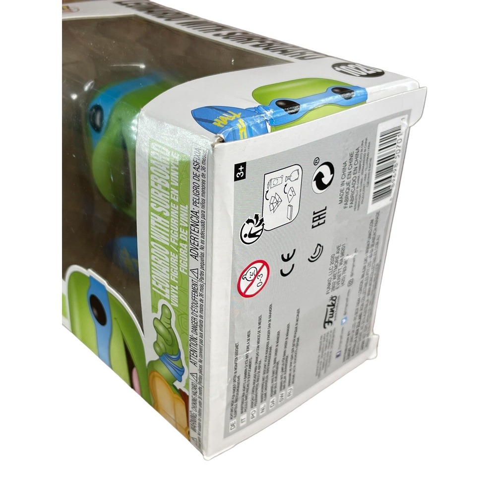 Funko Pop SDCC 2020 Comic Con TMNT Leonardo With‎ Surfboard - DAMAGED BOX - Picture 8 of 9